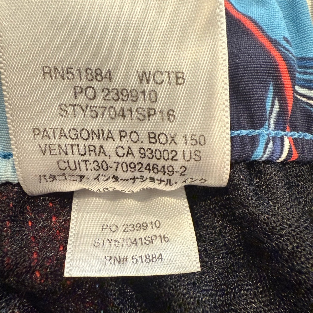 PATAGONIA Barely Baggies Shorts 2 1/2” Wild Paradise Catalyst Blue Medium‎ - Picture 6 of 7